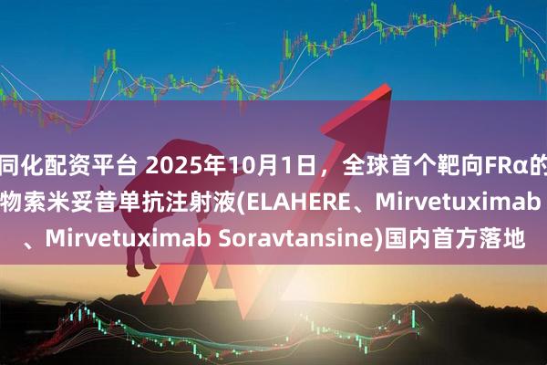 同化配资平台 2025年10月1日，全球首个靶向FRα的抗体偶联(ADC)药物索米妥昔单抗注射液(ELAHERE、Mirvetuximab Soravtansine)国内首方落地